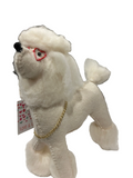 PLUSH VALENTINE POODLE W/ RED GLASSES