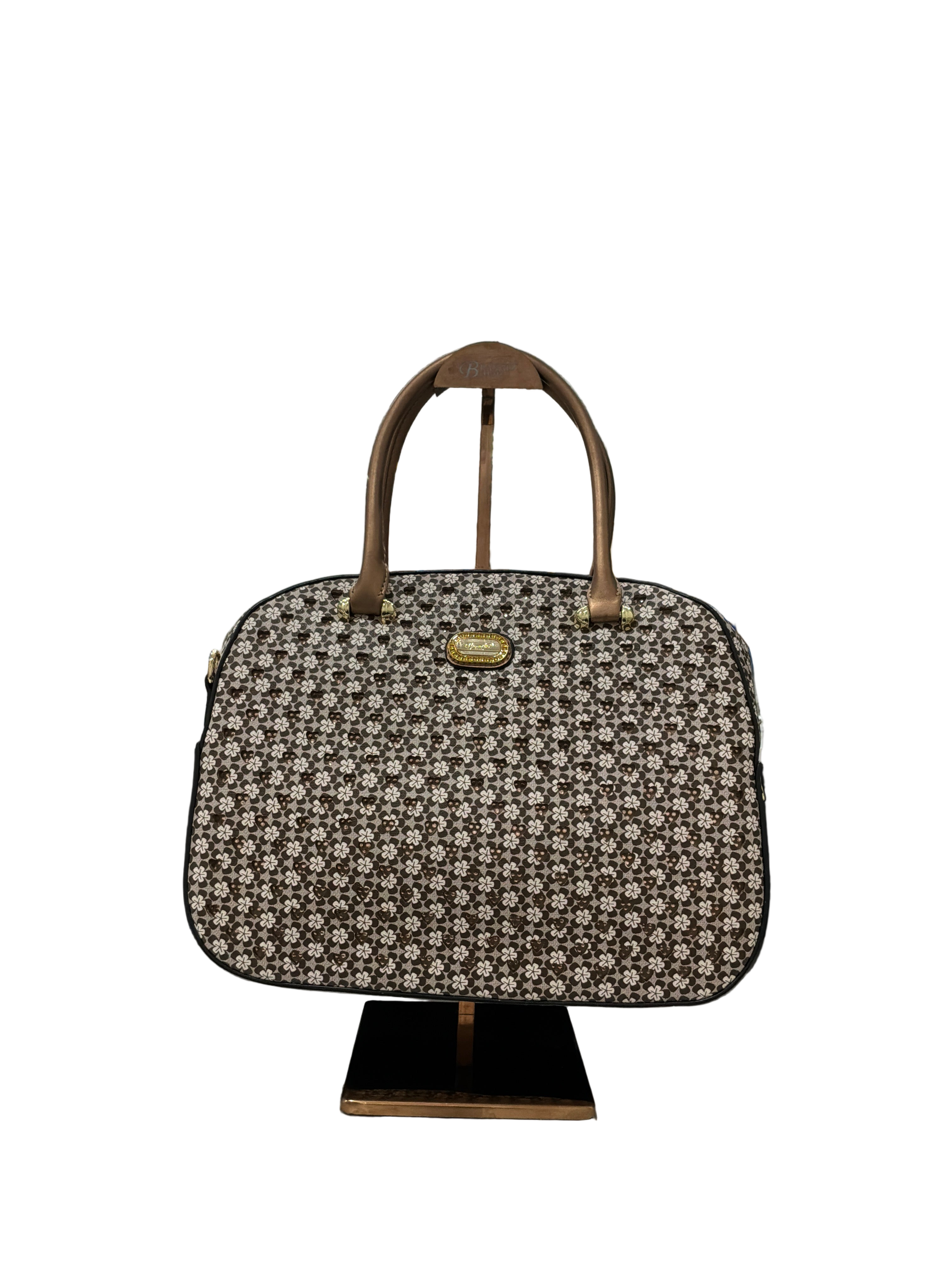 BRANGIO BROWN GALAXY STAR HANDBAG