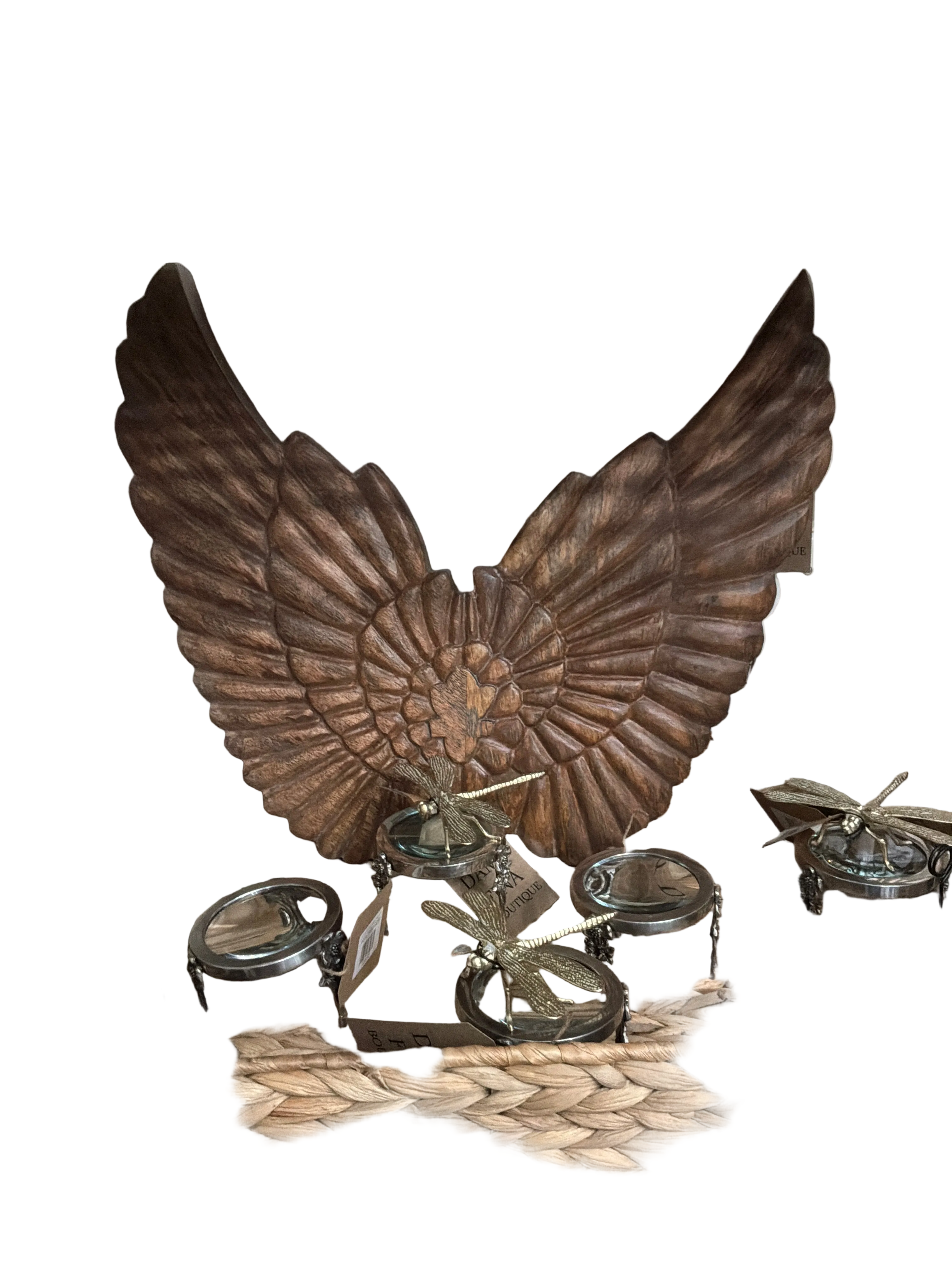 RECLAIMED ANGEL WINGS  WALL DECOR
