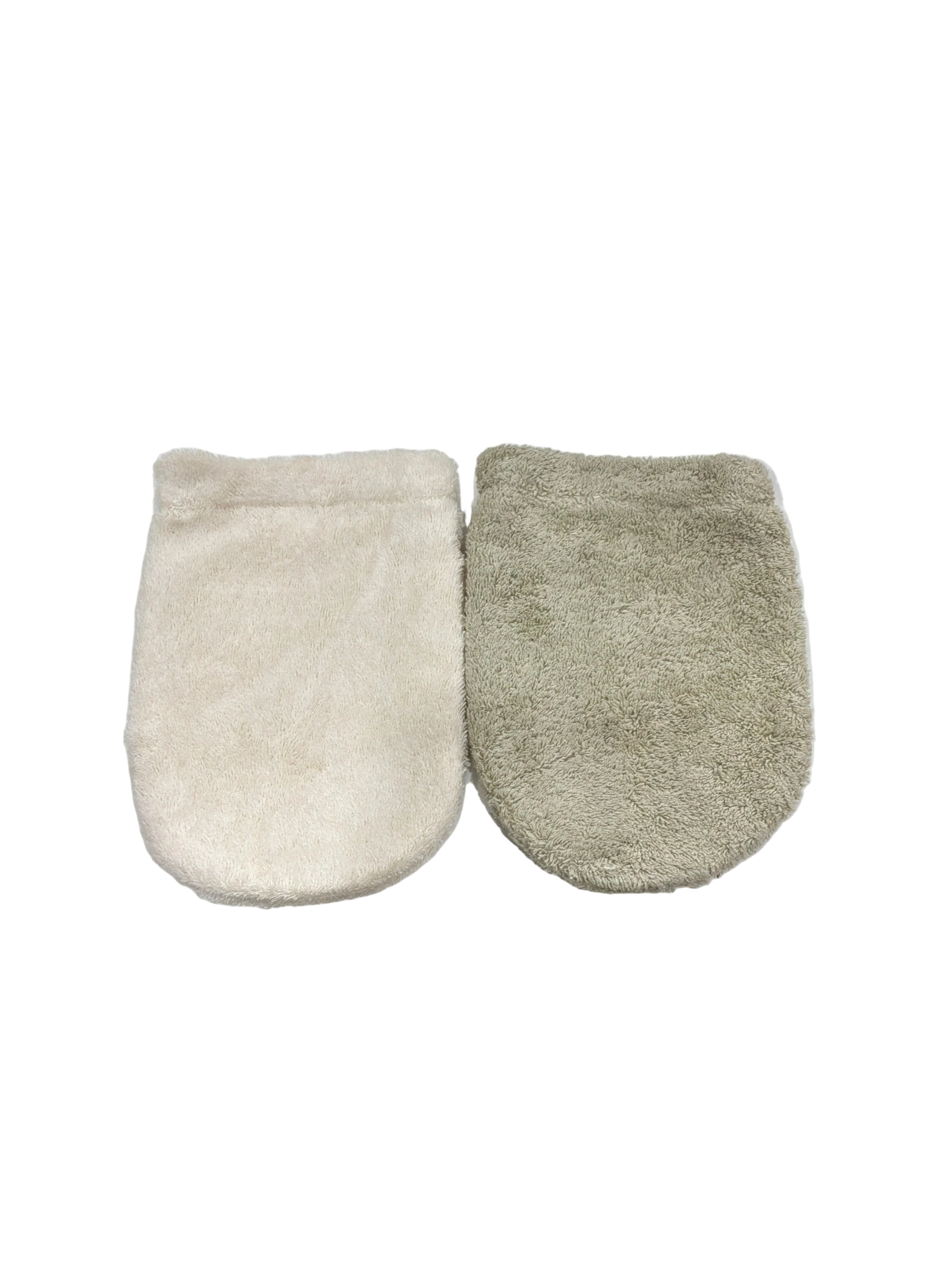 COTTEN TERRY CLOTH SHOWER MITT W/LOOP