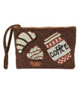 COFFEE CUP, CROISSANT & CUPCAKE COIN PURSE