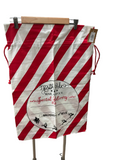 X-MAS N.P. STRIPE DRAWSTRING GIFT BAG