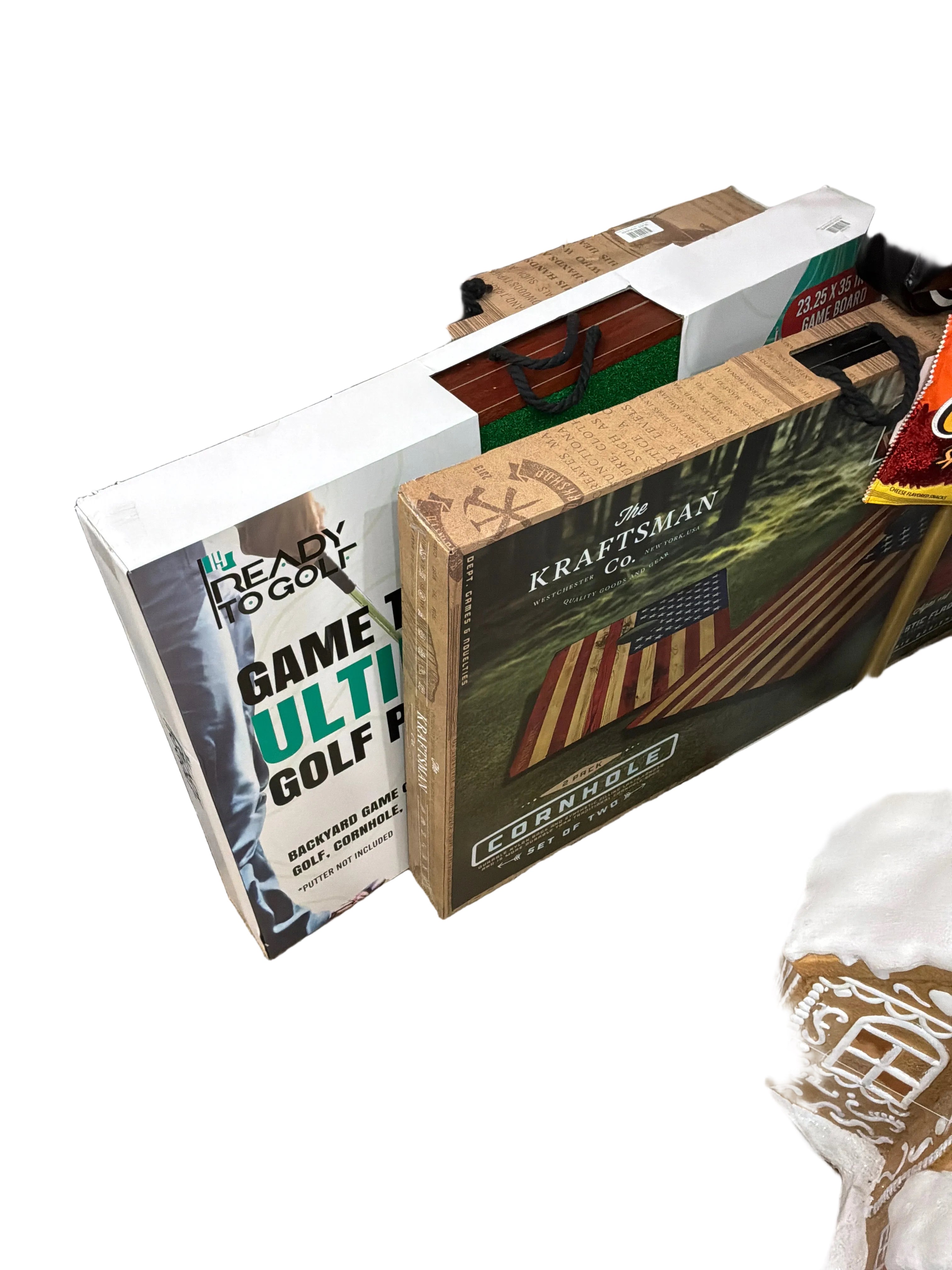 ASSORTED READY ULTIMATE GOLF OR CORN HOLE