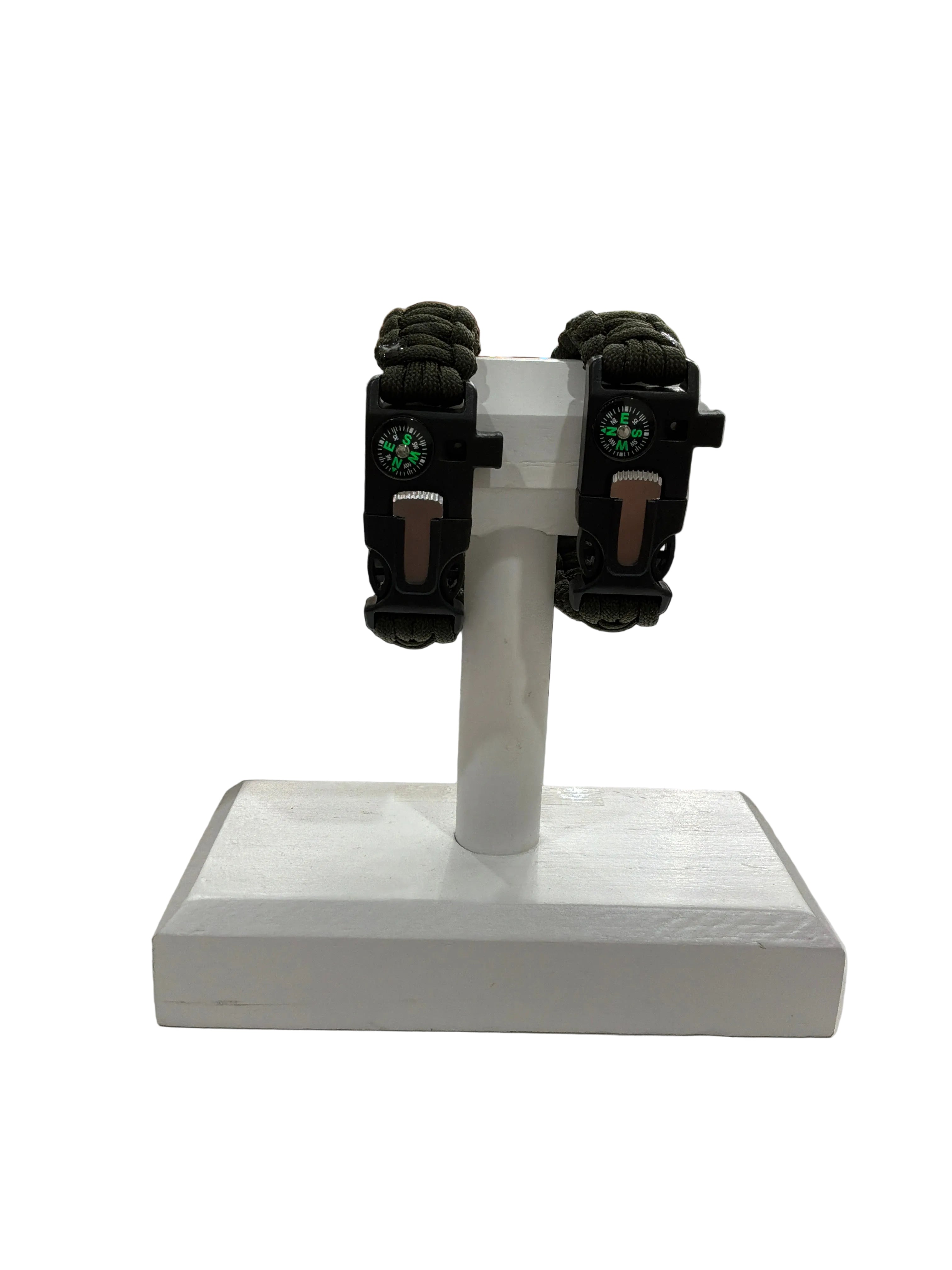 MILITARY GREEN PARACORD SURVIVAL BRACELET