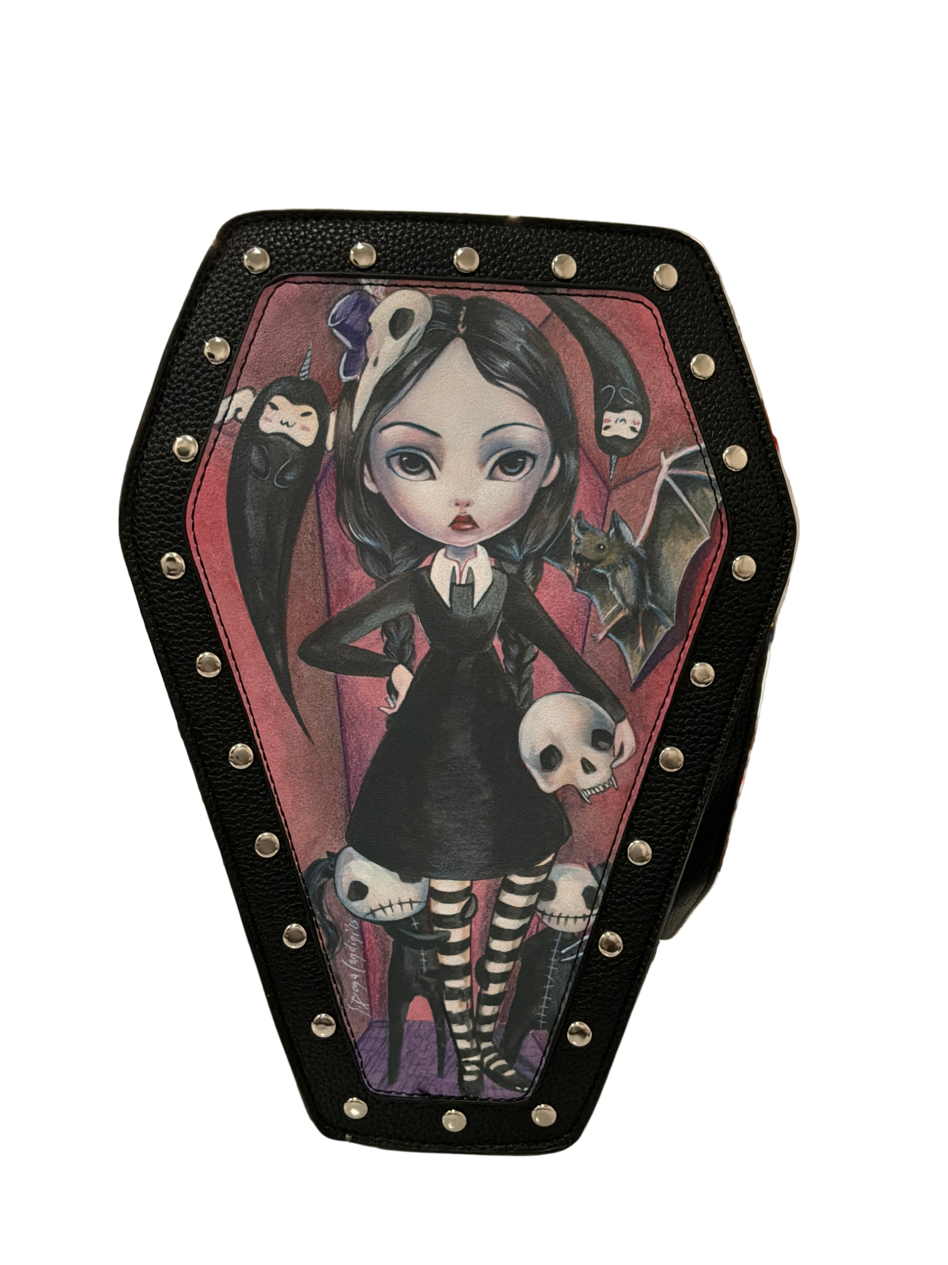 COFFIN GIRL MINI BACKPACK IN VINYL