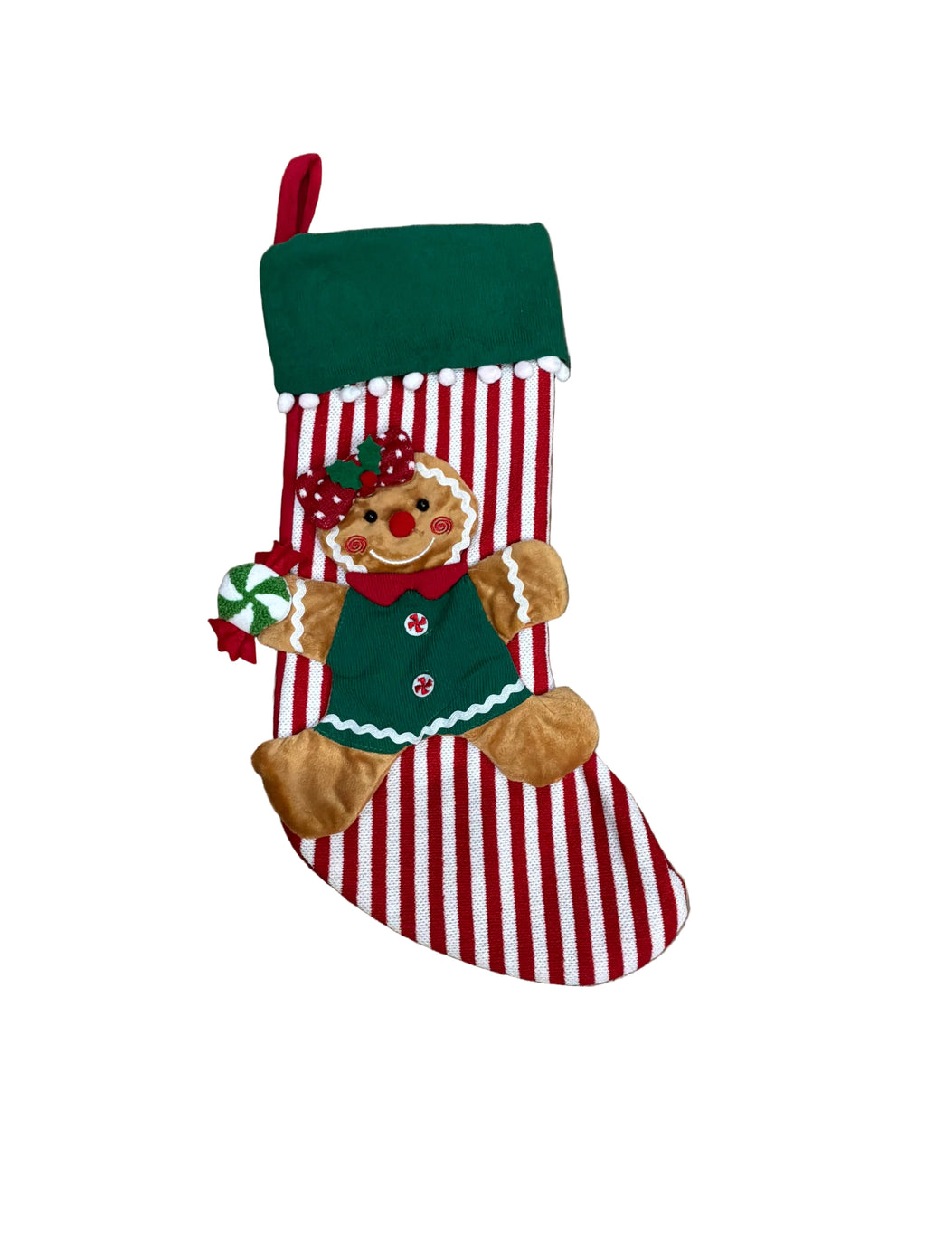 VINTAGE GINGERBREAD GIRL/BOY CHRISTMAS STOCKING