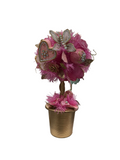 PINK EASTER MINI TREE W/ GOLD ROSES/BASE