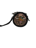 WESTERN CREST HANDTOOLED LEATHER COIN POUCH