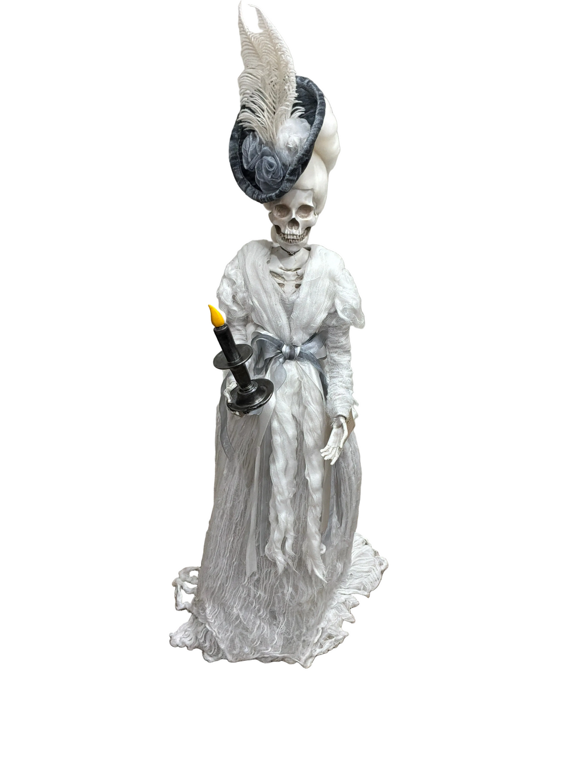 ELEGANT VINTAGE STANDING SKELETON BRIDE HALLOWEEN
