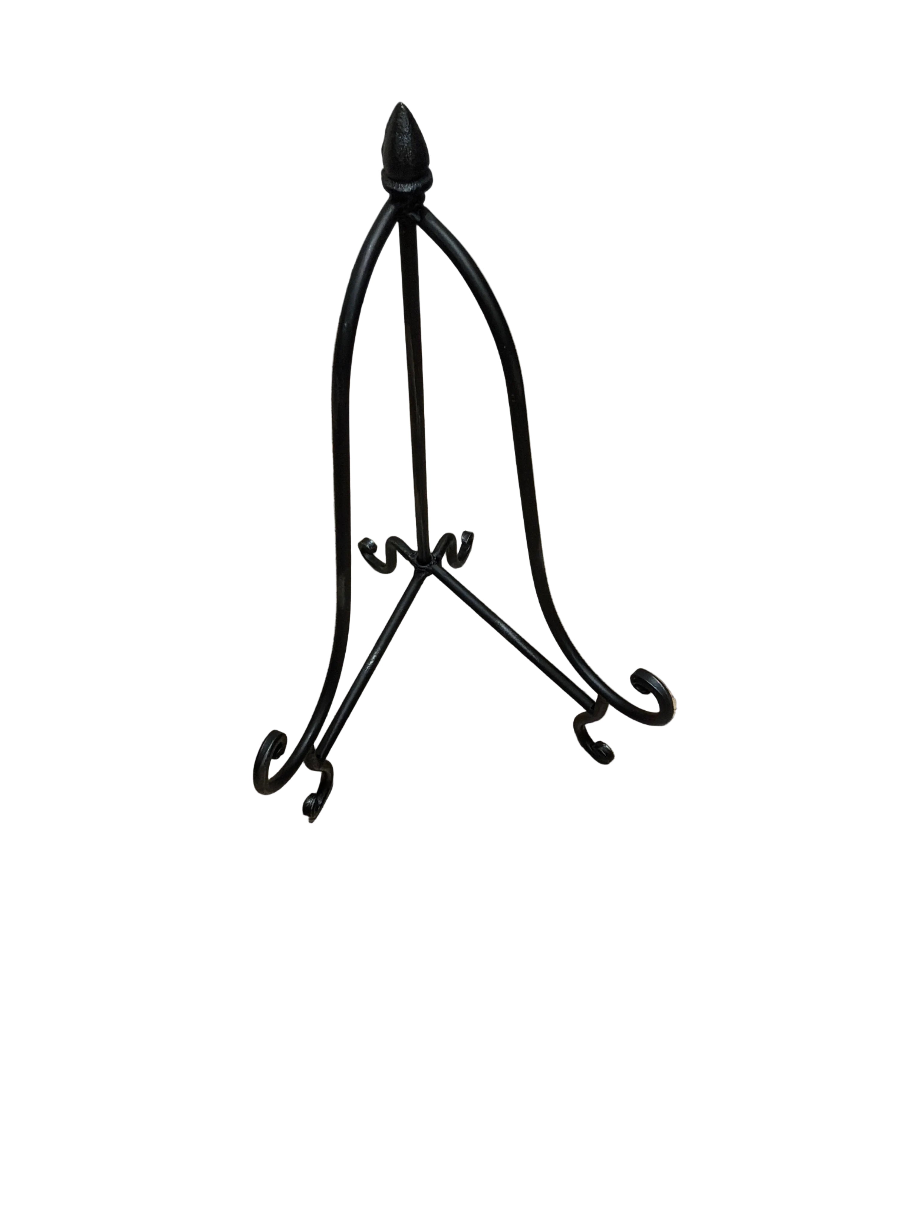 BLACK WROUGHT IRON DECORATIVE EASEL