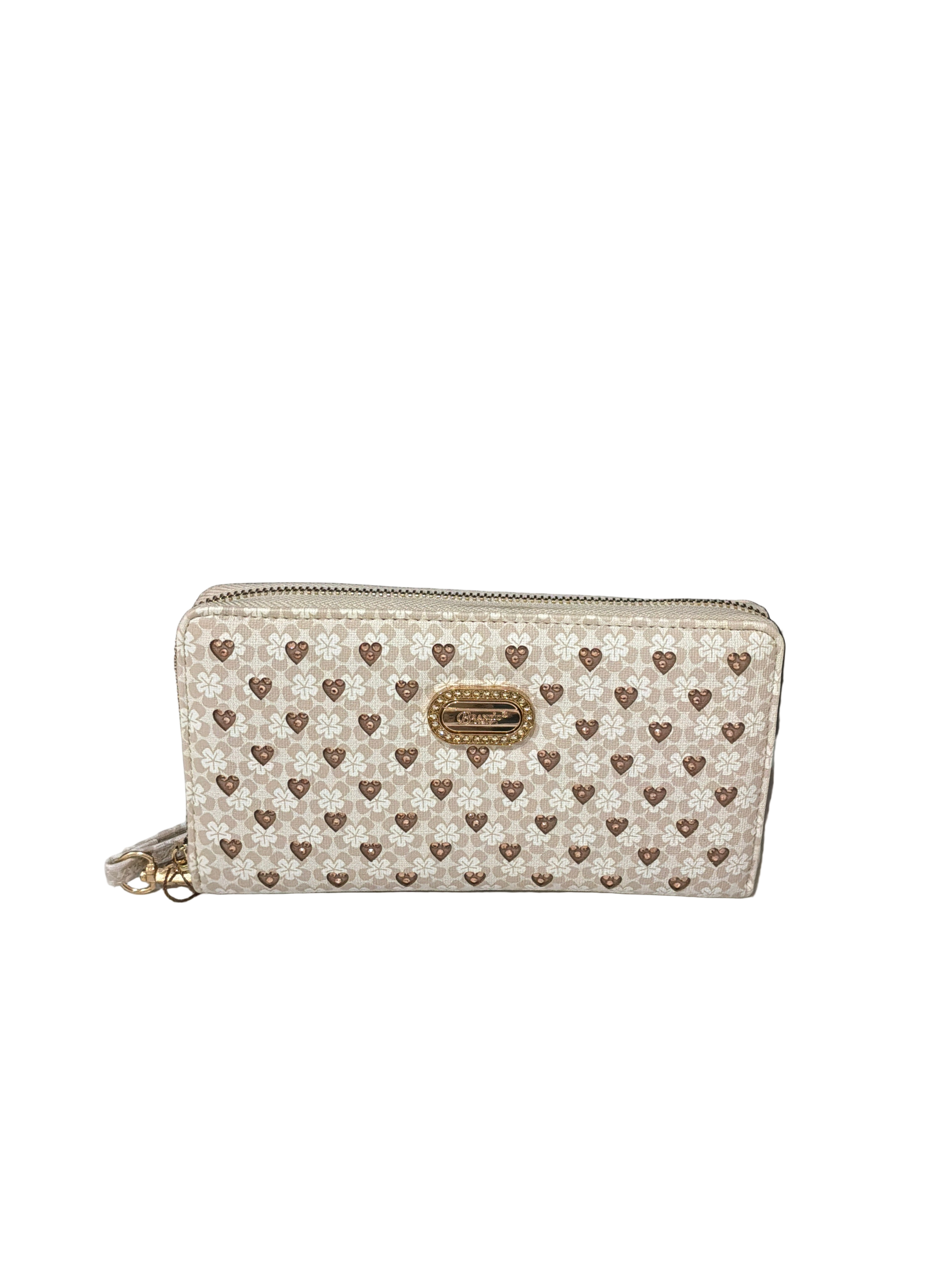BRANGIO FLORAL PATTERNED W/HEARTS IVORY