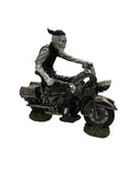 REBEL SKELTON RIDING MOTORCYCLE FIGURINE