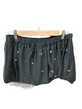 MED SHORT FLARE MINI SKIRT DEEP BLACK