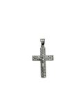 STERLING SILVER CRUCIFIX W/JESUS CHARM