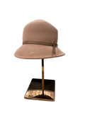 BRANGIO HEADPIECE LIGHT BROWN W/BROCHE