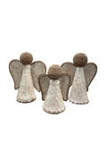 SET OF 3 X-MAS ANGEL ORNAMENTS