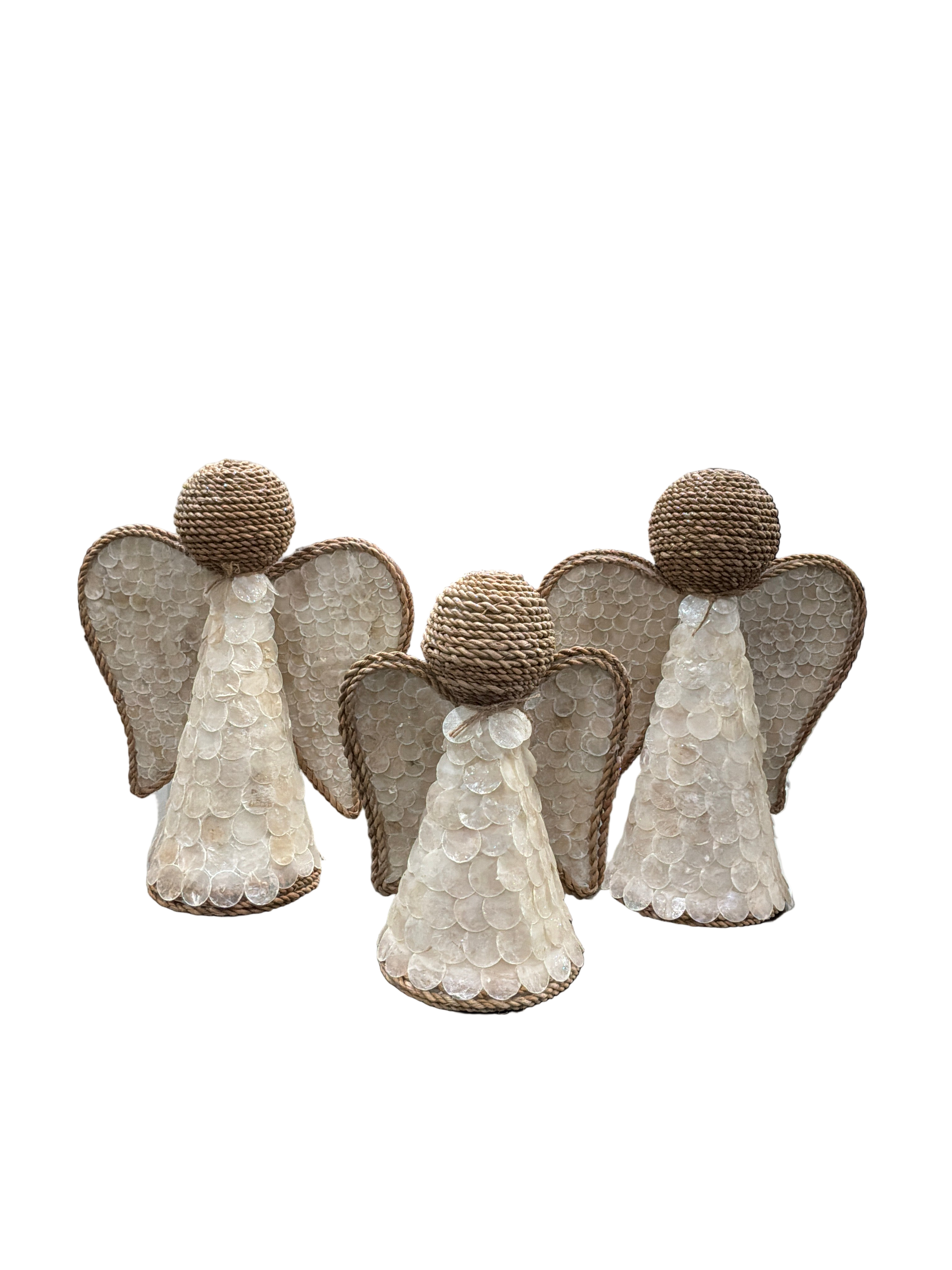 SET OF 3 X-MAS ANGEL ORNAMENTS
