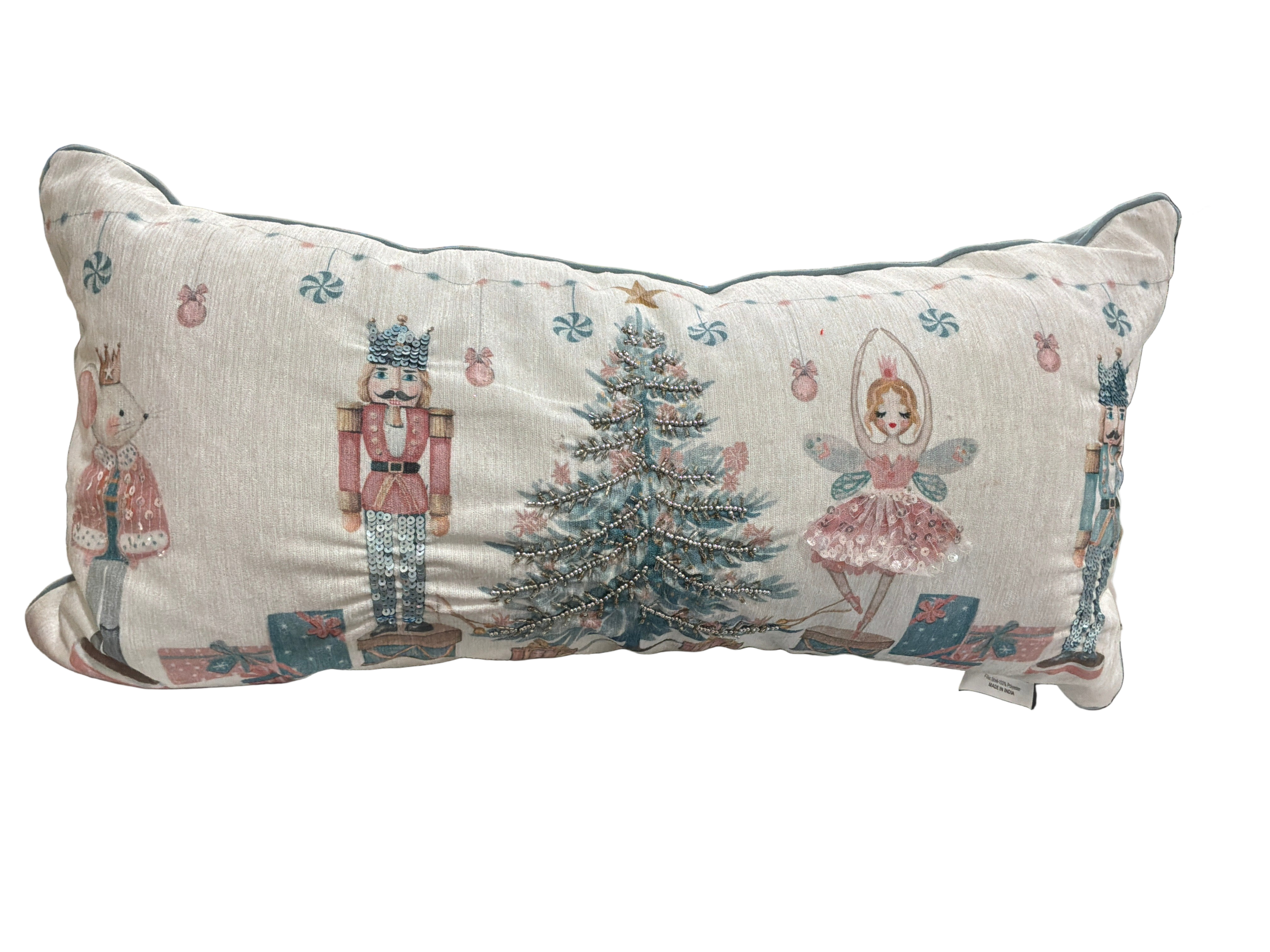 BABY BLUE & PINK X-MAS PILLOW