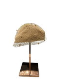 BRANGIO HEADPIECE BROWN HAT W/NET