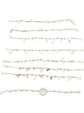 STERLING SILVER CHARM BRACELET ASSORTED