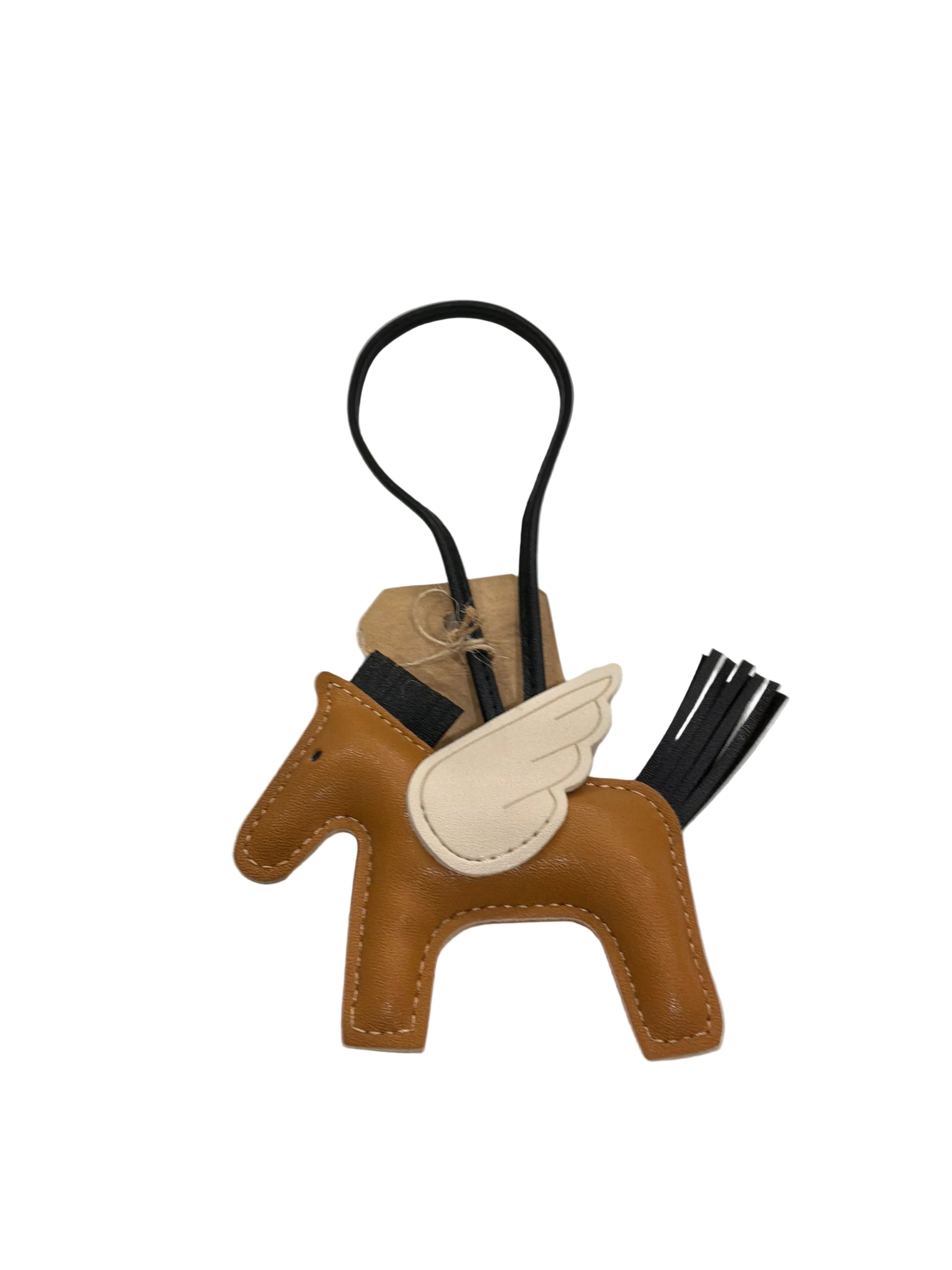 LEATHER FLYING HORSE PURSE CHARM