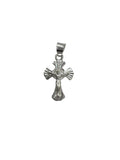 STERLING SILVER  ROMAN CROSS W/JESUS CHARM