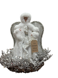 SNOWY ANGEL TREE TOPPER