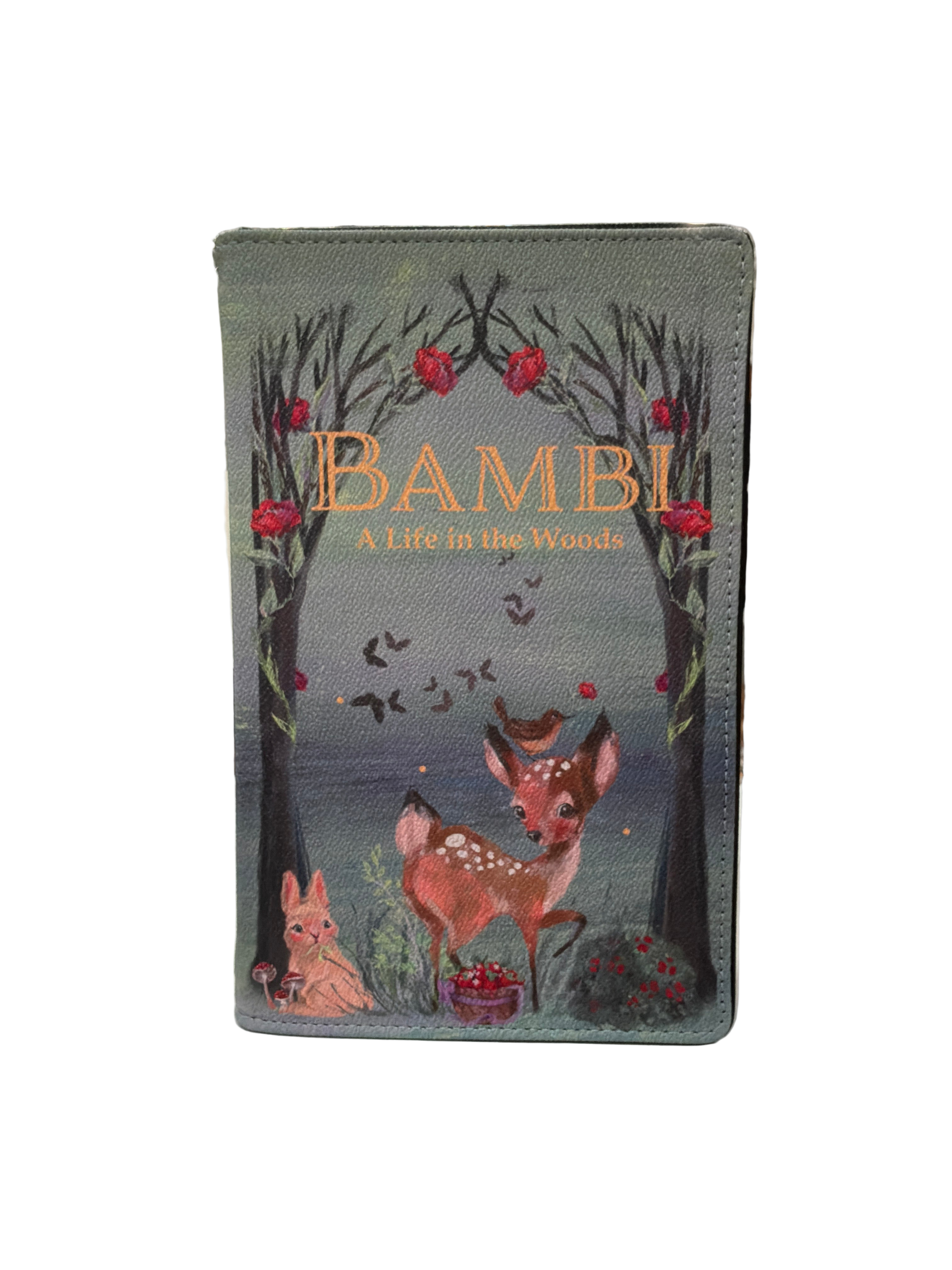 BAMBI BOOK CLUTCH BAG IN VINYL