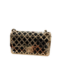 NTT SQ GOLD FRAME W/BLACK PLEATHER