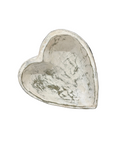 WHITEWASHED HEART TREEN BOWL
