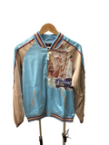 BRANGIO SATIN LUXE PARISIAN BOMBER BLUE