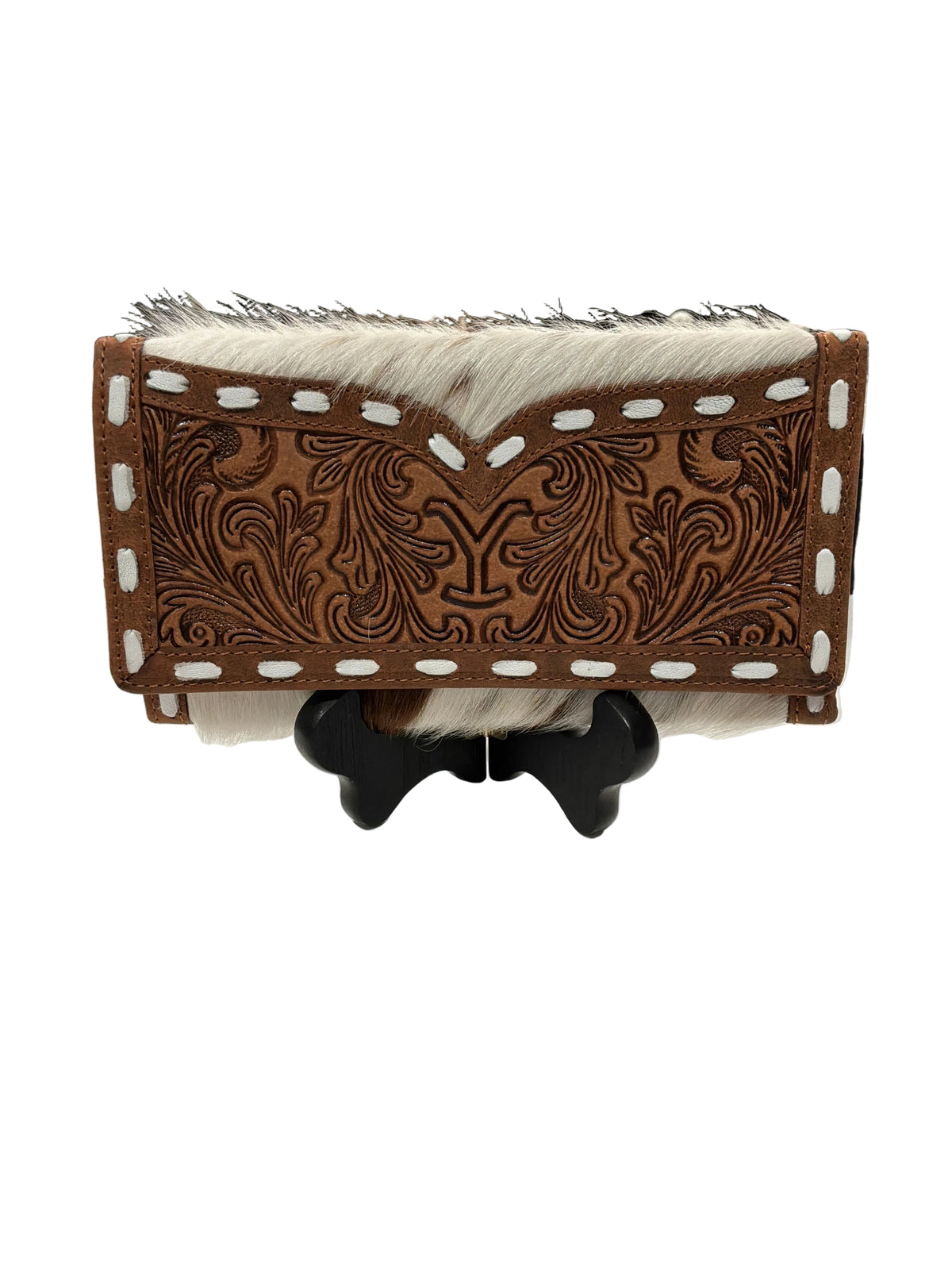 YELLOWSTONE SIENNA STOCKYARD HAIRON LEATHER WOMAN PURSE