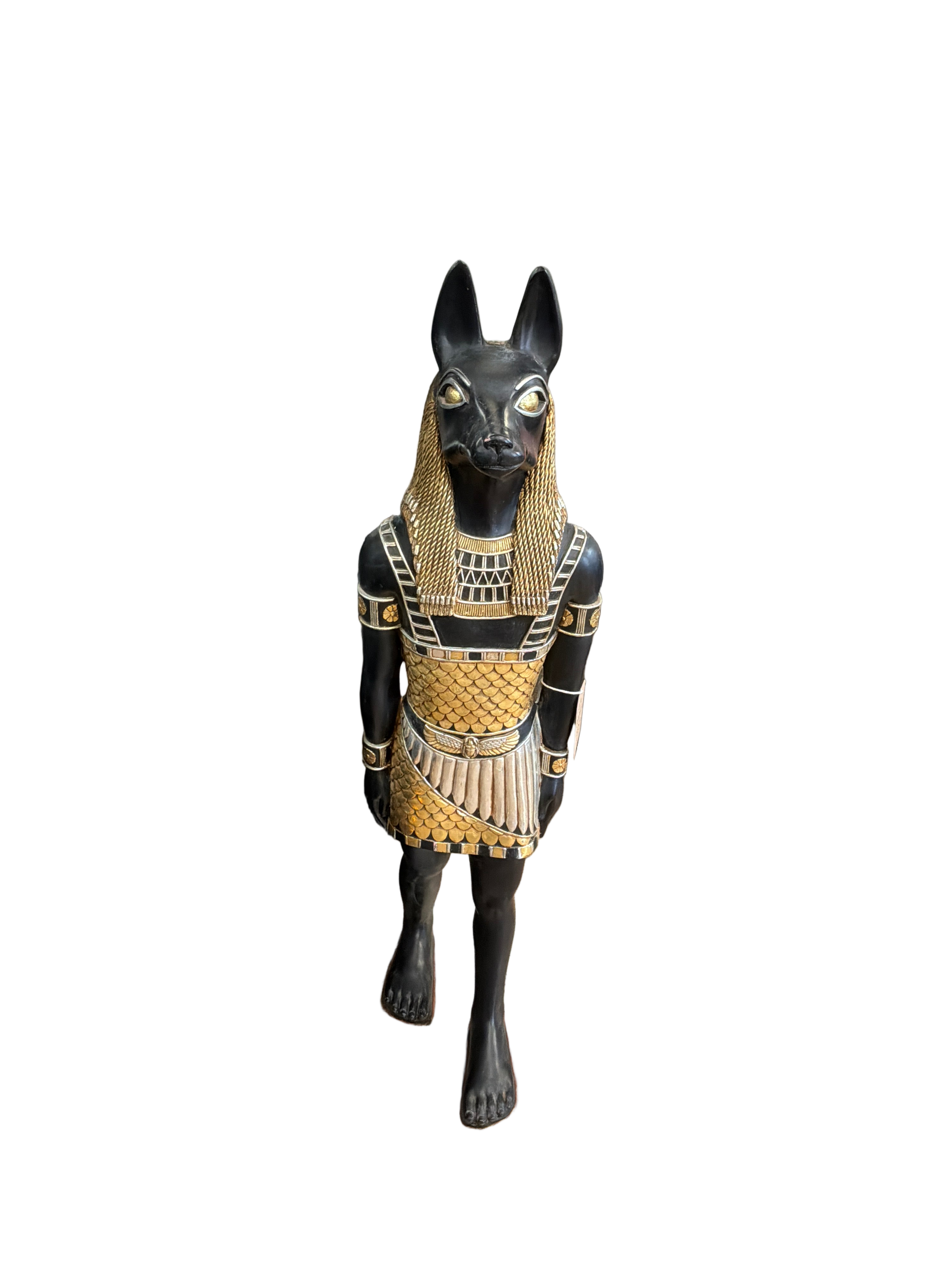 STATUE EGYPTIAN JACKAL GOD ANUBIS