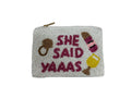SHE SAID YAAAS ENGAGEMENT RING, & LIPSTICK POUCH