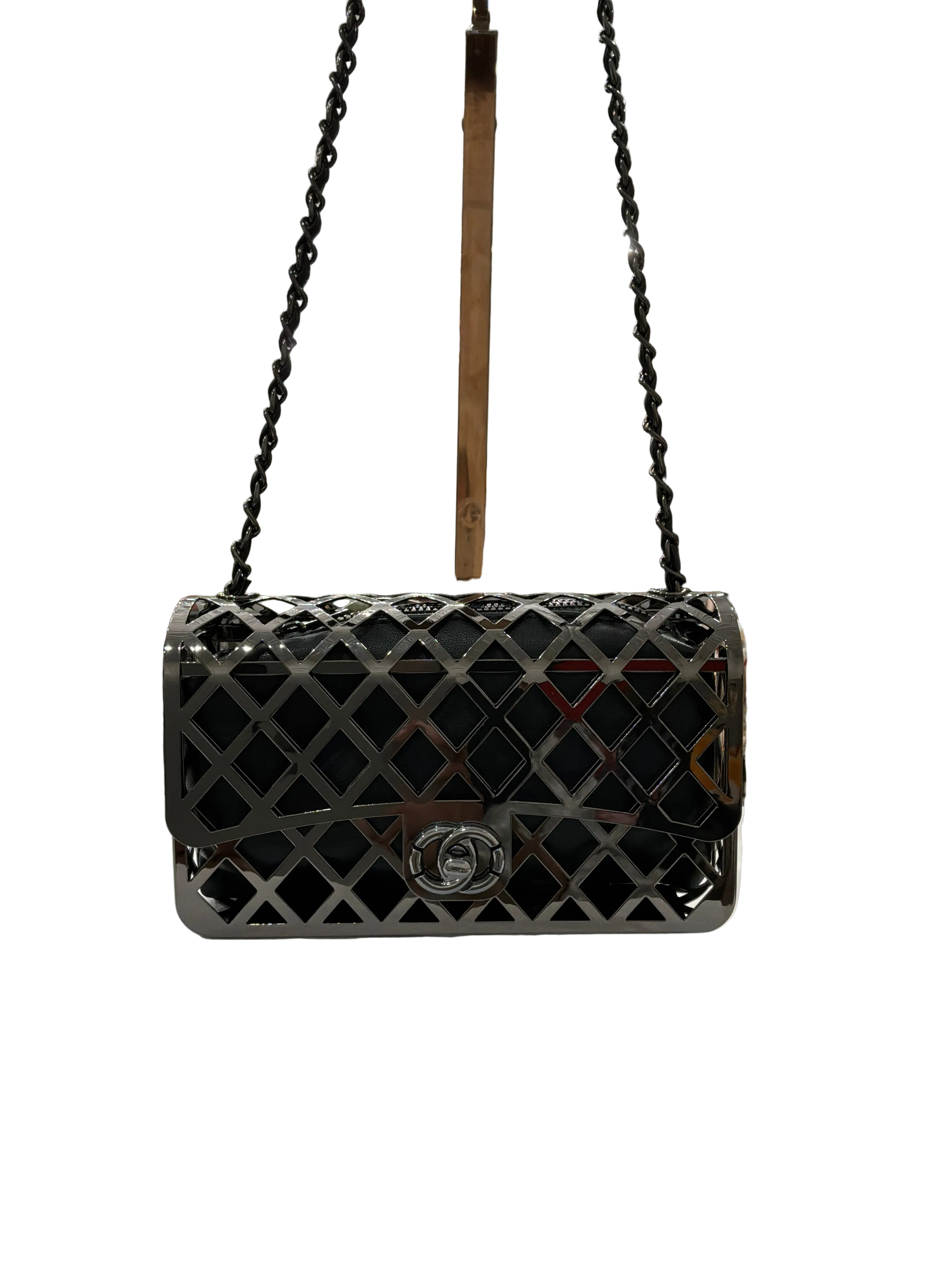 NTT BLACK PLEATHER W/ GUN METAL