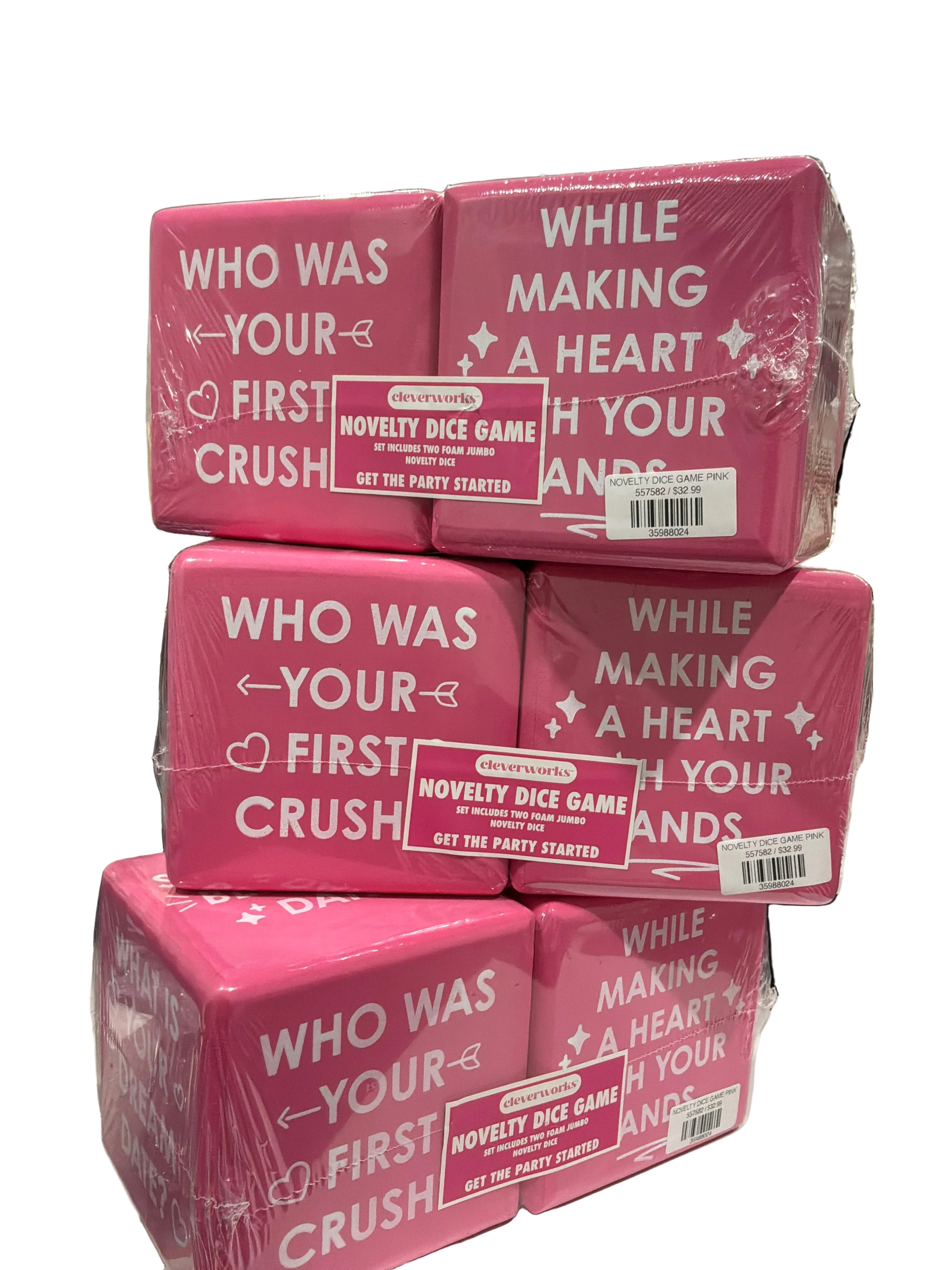 NOVELTY DICE GAME PINK