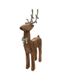 Wood Deer w/Bow Tie