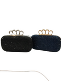 BEADED CLUTCH W/ RHINESTONES
