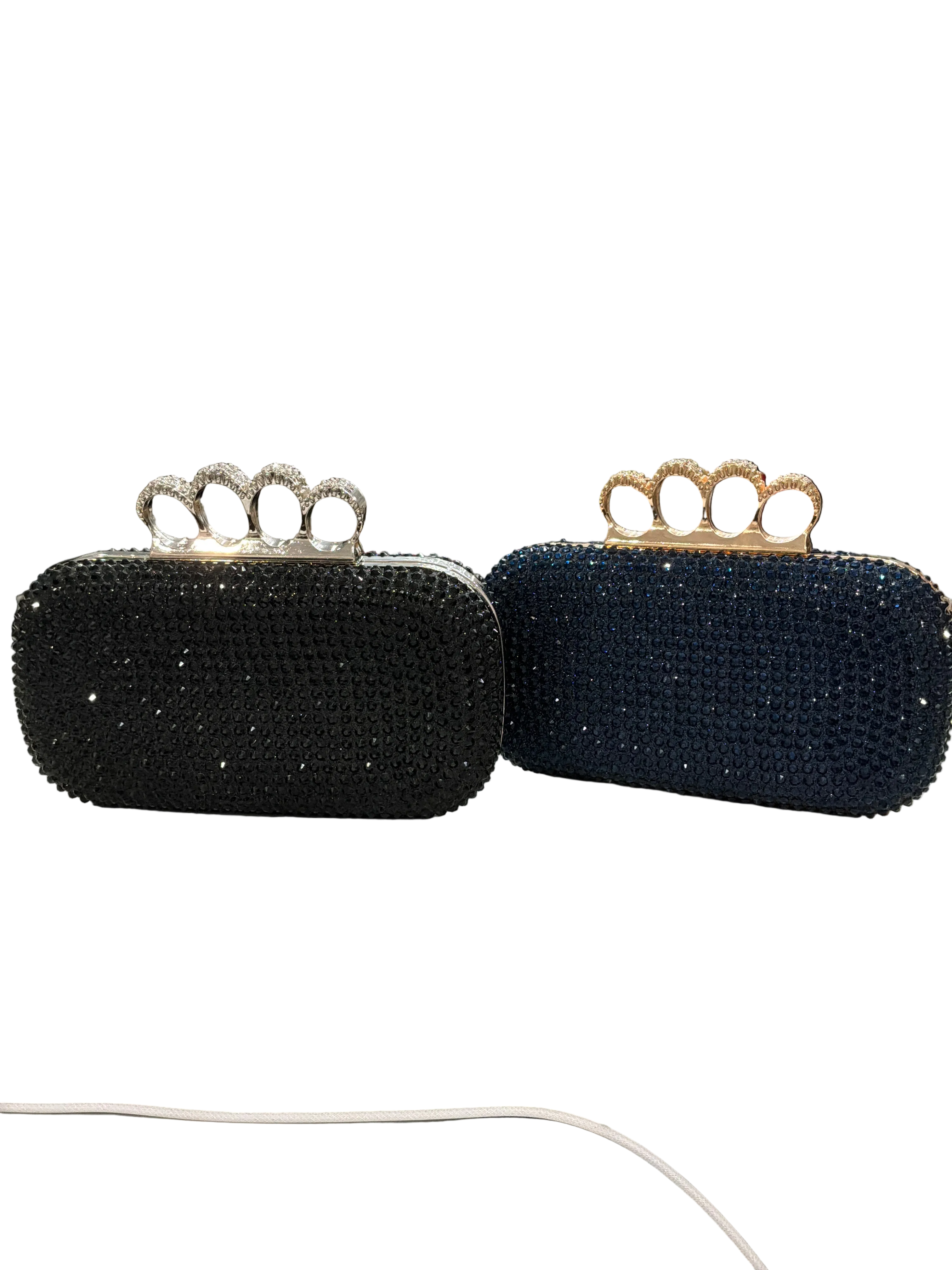 BEADED CLUTCH W/ RHINESTONES
