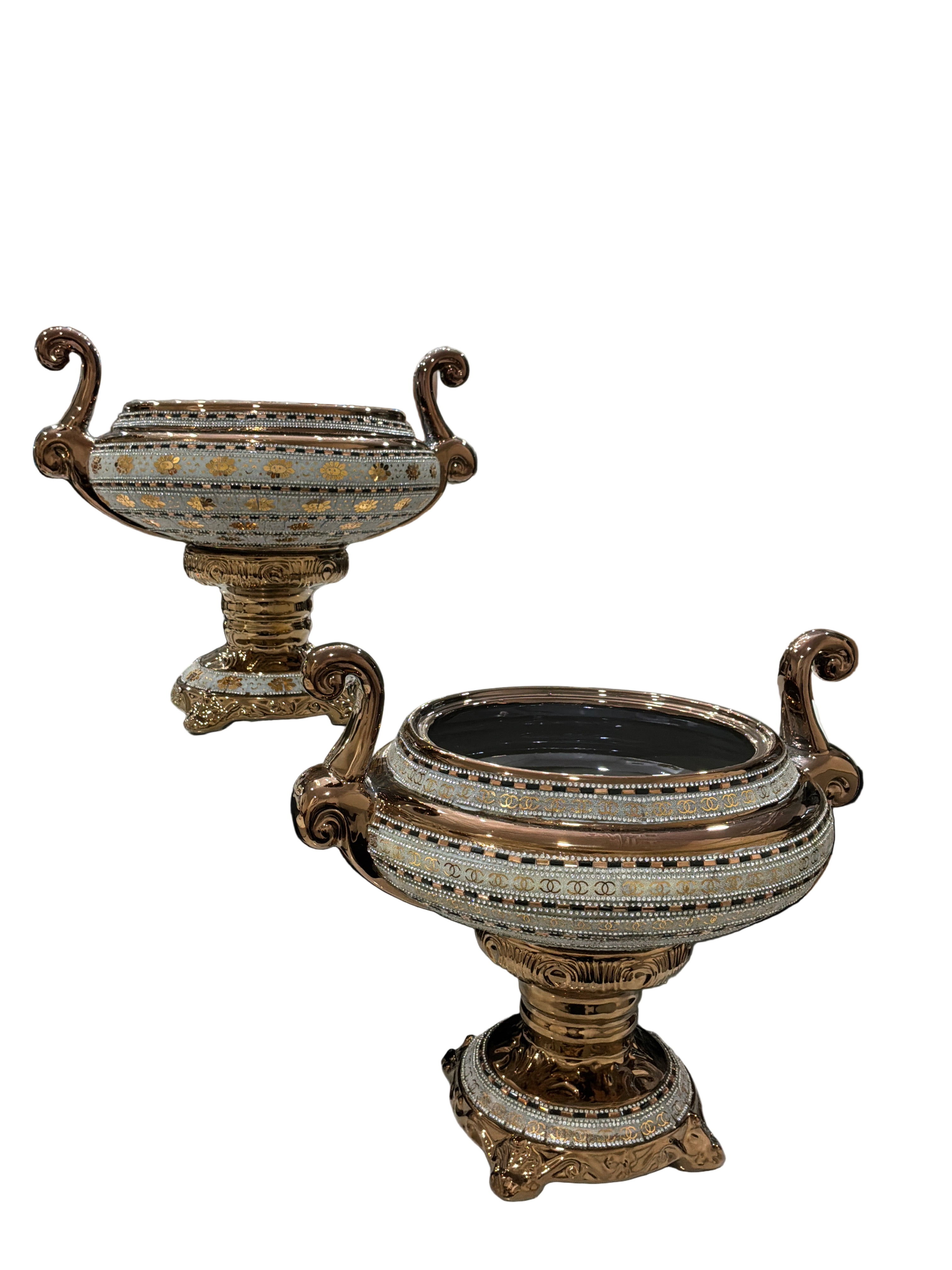 URN COOPER METALLIC W/ RHINESTONES