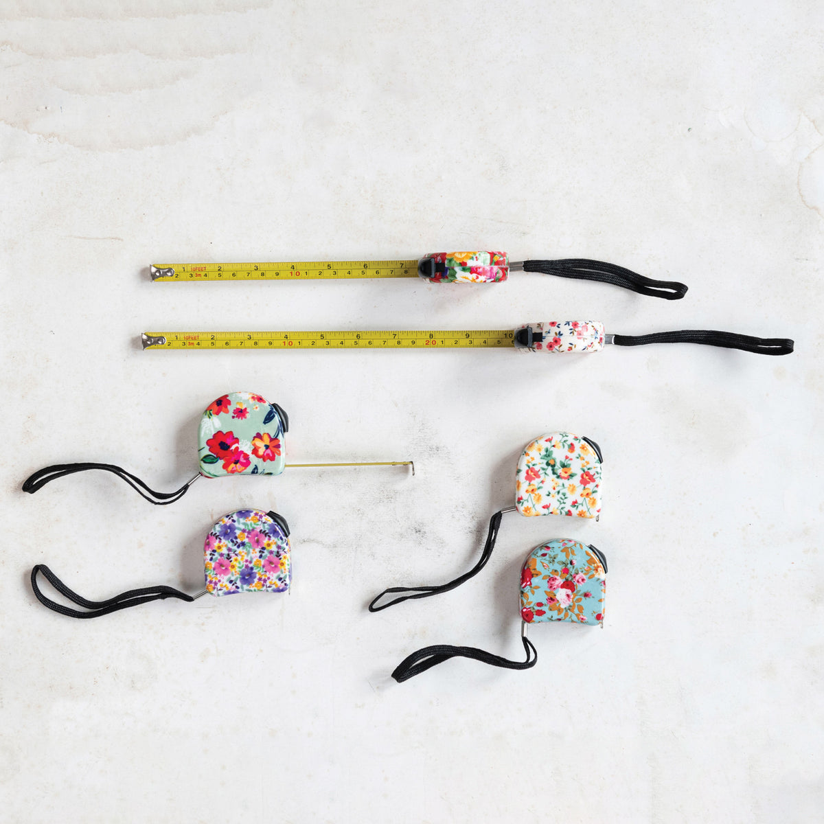 TAPE MEASURE WITH WRIST STRAP, 6 STYLES (10FT)