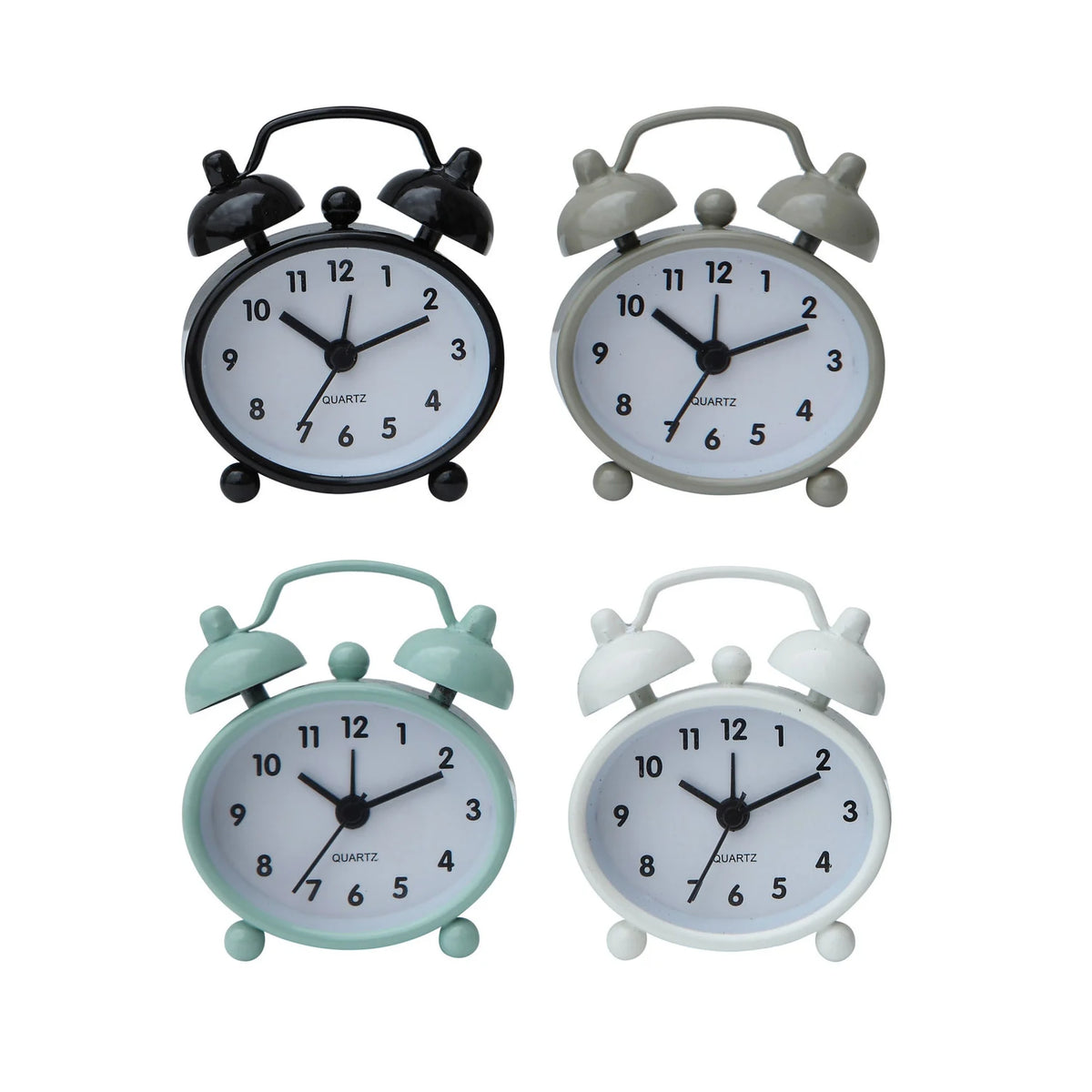 METAL ALARM CLOCK IN 4 COLORS