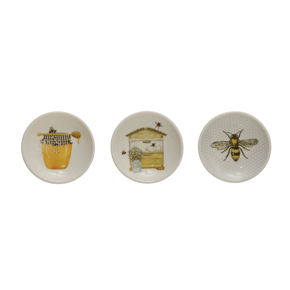 DISH WITH BEES & HONEY, 3 STYLES