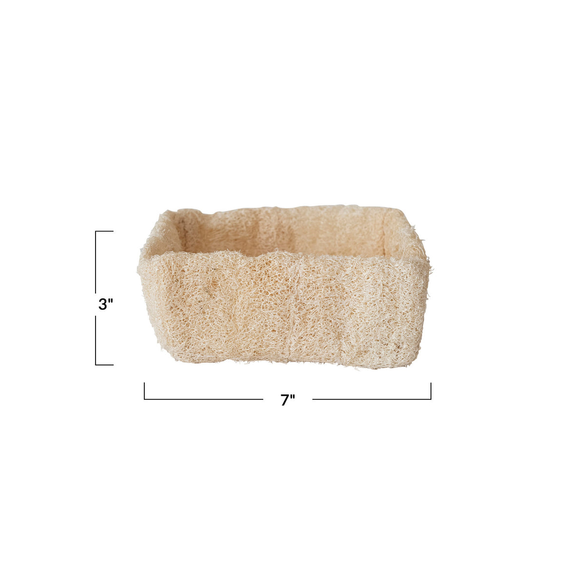LOOFAH CONTAINER NATURAL