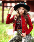 JG RED MILITARY JACKET